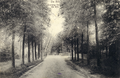 8417 Gezicht in de Soestdijkseweg-Noord te Bilthoven uit het noorden, met op de achtergrond de spoorwegovergang.